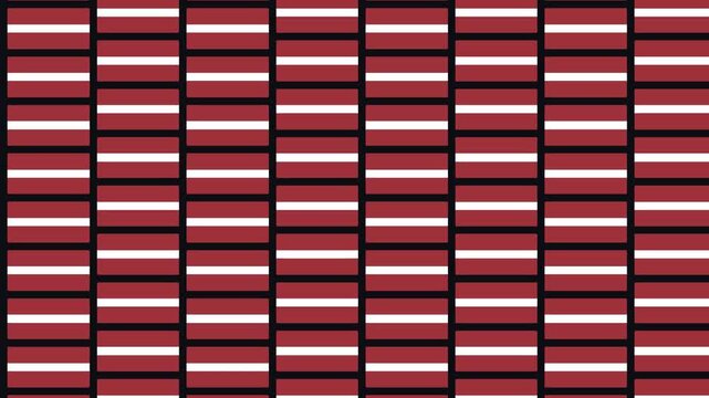 Latvia Flag Matrix Grid Loop - Animated Vertical Scrolling Columns Background