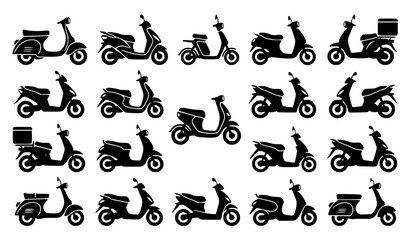 Modern Scooter Silhouette Vector Illustration EPS10 © MD