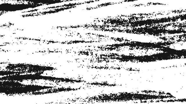 Video effect.Abstract chaotic white chalk scribble texture animation on black background for creative motion graphics overlay.Stop motion animation 4k
