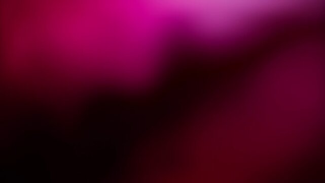 Vibrant magenta and deep black abstract liquid motion animation blending soft blurred waves for background