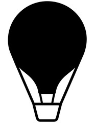 Hot air balloon flight vehicle icon. © ANDU