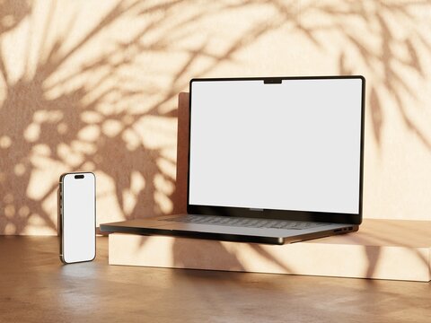 Responsive Web Design and website Mockup, Devices Mock up, Smartphone desktop tablet laptop template Mockup