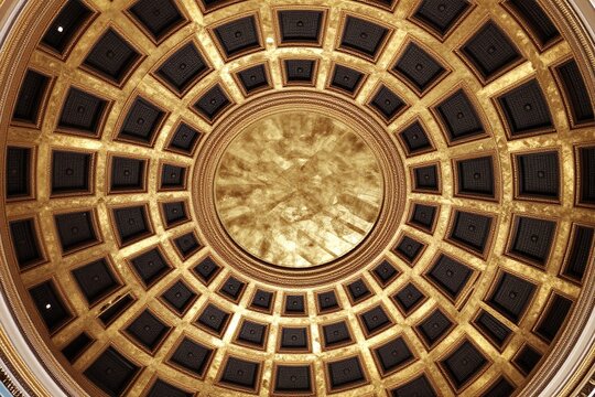 a close up of a ceiling with a pattern on it