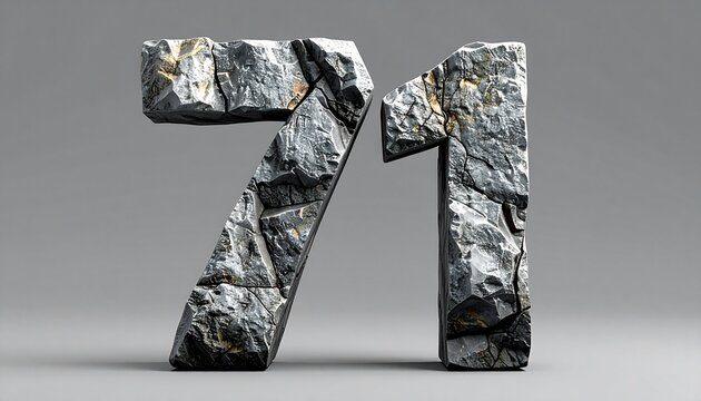 Marble textured 3D rendered letter ZT.