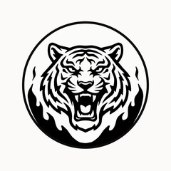 tiger head vector © Bidyut