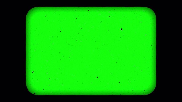 Vintage Super 8 Film Frame Chroma Key Overlay with Distressed Texture and Rounded Cinema Borders 4k video animation seamless loop