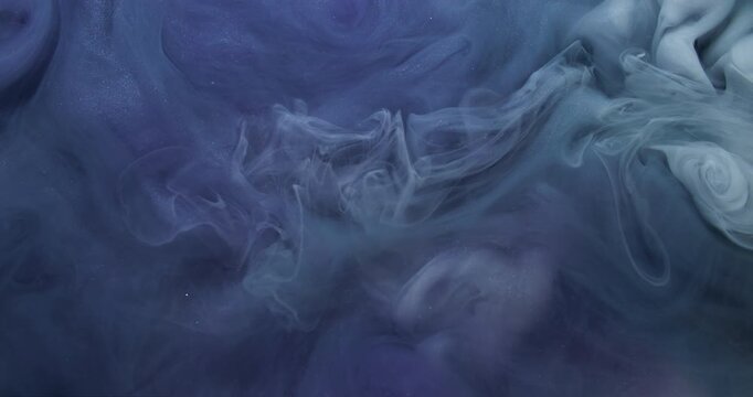 Smoke wave. Paint mix. Gray white grunge smog art fluid swirl liquid texture abstract background. Blur flow spill pigment fantasy haze stream.