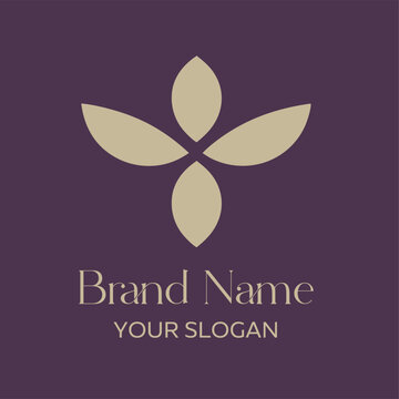 Luxury floral template. Elegant vector icon.