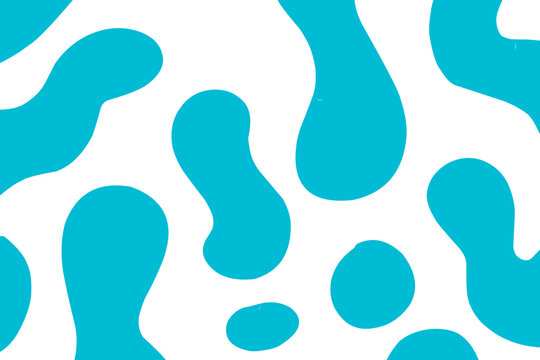 An abstract vector background depicting a stylized water surface or underwater view. The design features soft, organic blue liquid blobs and fluid shapes that resemble water ripples, ocean currents