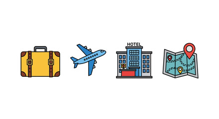 Travel and Tourism Icon Set © Rondo