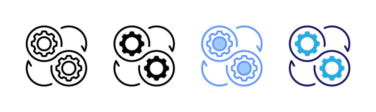 Continuous Integration Icons, Multi Style Icon Set