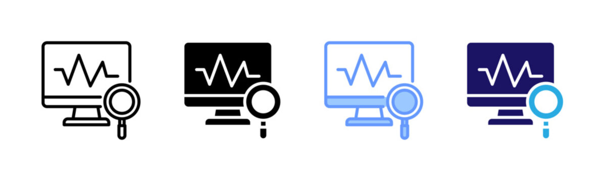 Performance Analysis Icons, Multi Style Icon Set