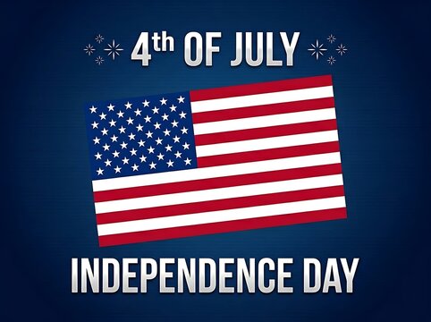Vibrant fourth of july independence day celebration with american flag design illustration