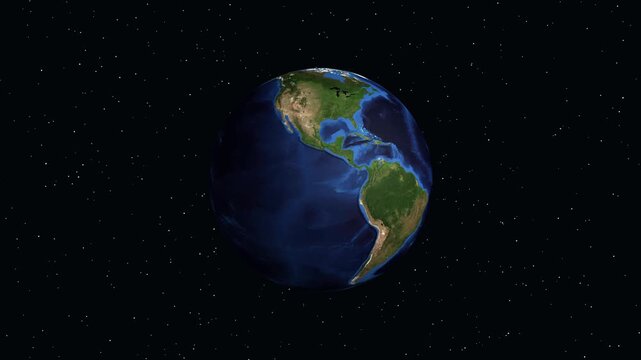 Animated Earth Zooming into Ganta Liberia with Geographic Data Overlay