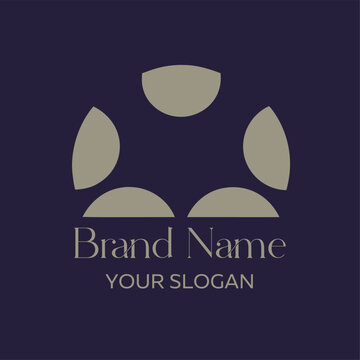 Logo design template. Corporate identity element. Business sign, symbol, icon
