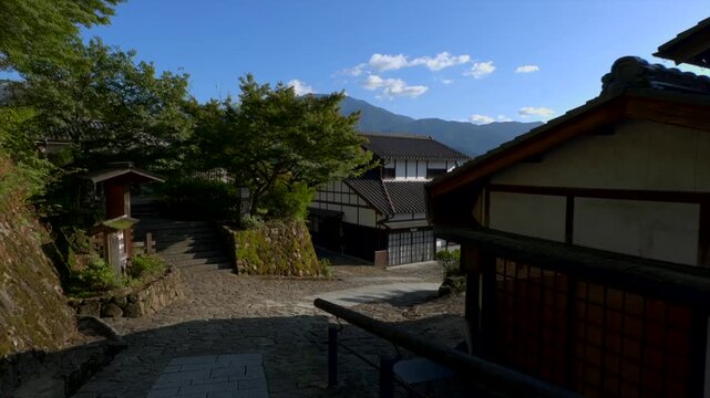 中山道 馬籠宿の風景
