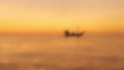 Fototapeta premium Serene sunset with boat