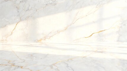 Naklejka premium Luxury White Marble Texture Background with Gold Veins