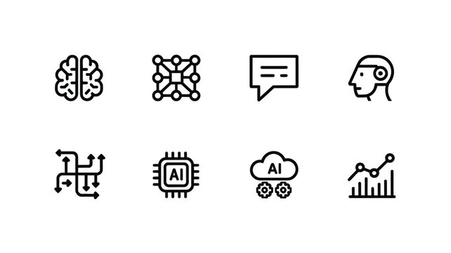 Vector Music Icons Set with Black Silhouette Symbols for Web Design Communication and Multimedia Applications