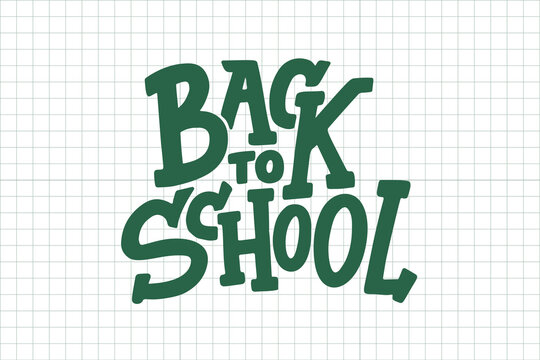 Back to school, Bold text celebrating back to school with vibrant color and grid backdrop