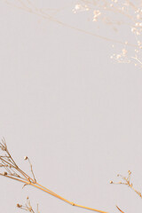 Fototapeta premium Botanical earth tone wallpaper and background