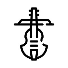 cello line icon © notivestudios
