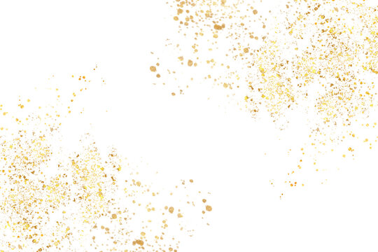 Gold paint splatter , gold paint splash , gold foil splash 