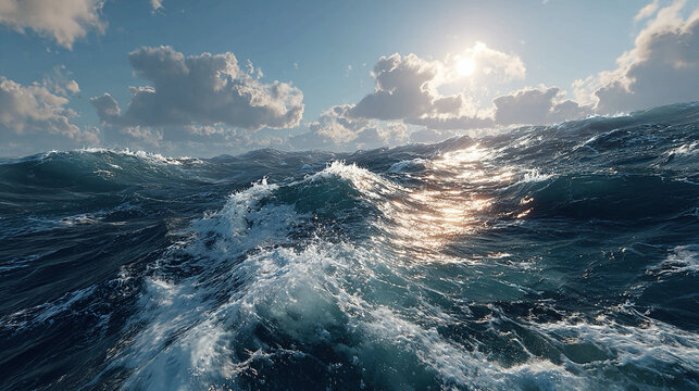 Build AI-powered side-view ocean storm simulations producing waves lightning and ship movements dynamically for cinematic media educational simulations or VR weather experiences
