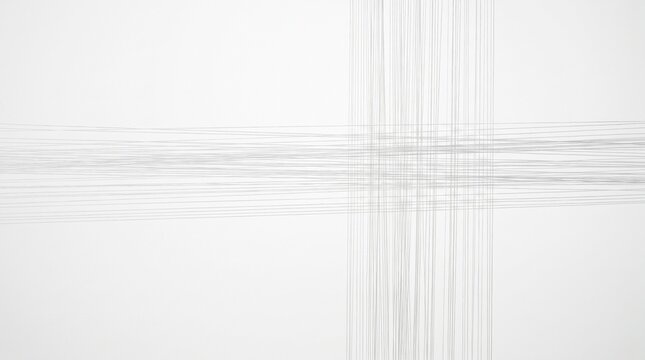 Abstract minimalist background with subtle light grey intersecting lines on a clean white surface.