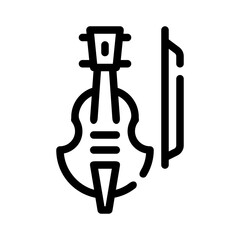 violin line icon © notivestudios