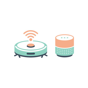 Robot vacuum cleaner and smart speaker