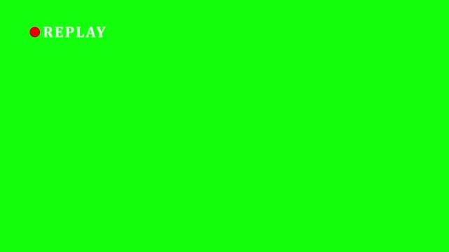 Video camera replay screen animation on a white screen background in HD. Ideal for video editing, cinematic overlays, Vertical VHS Replay Overlay on Alpha channel. 4K Video animation