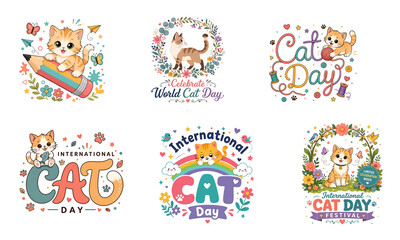 Fototapeta premium Colorful cat day 