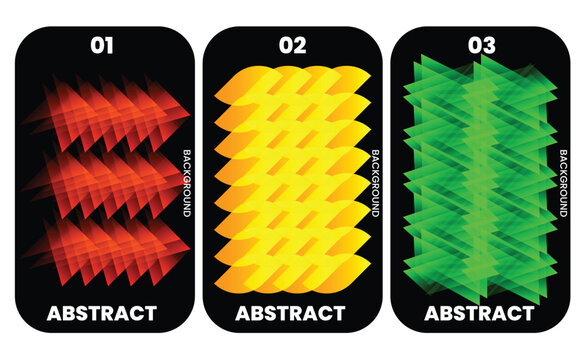 Abstract Layered Gradient Shape Collection with Vibrant Color Transitions and Modern Geometric Backgrounds