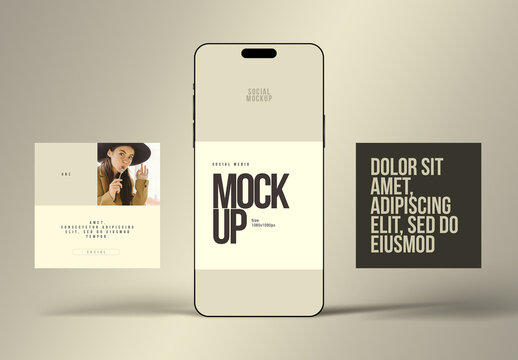 Social Media Mockup Layout