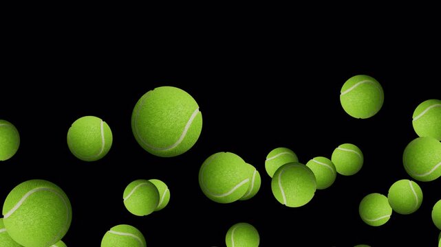 Rain Padel tennis ball on transparent background