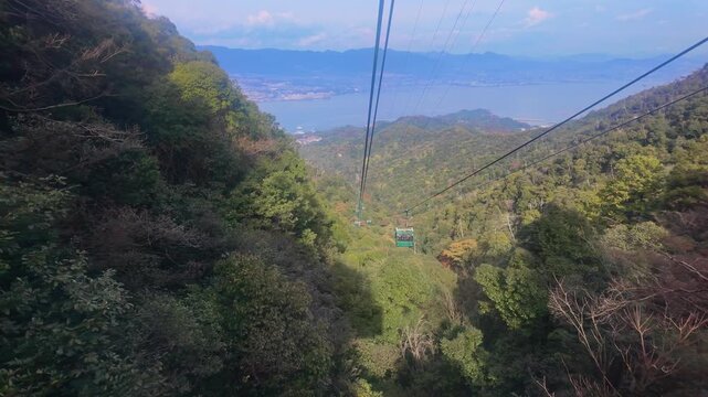 ロープウェイから見た風景