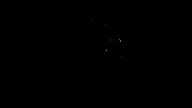 Realistic smoke dust puff explosion, 2D flash Animation with Smoke elements, energy blast, cartoon smoke explosion effects on black background. 4K