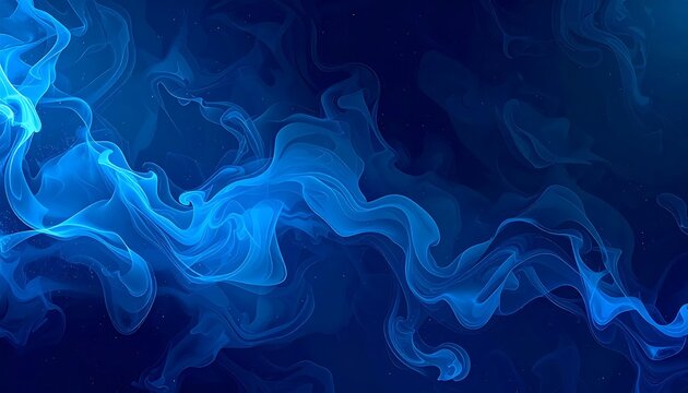Abstract blue glowing electric energy swirls pattern.