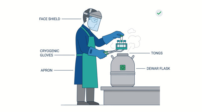 Laboratory safety protocol for handling cryogenic samples with protective gear laboratory cryogenic protection