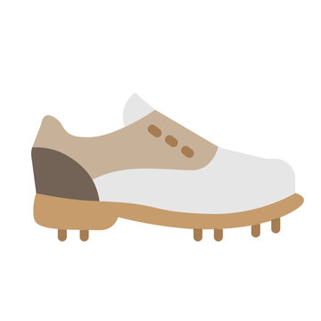 Golf Shoes Vector Flat Icon Design