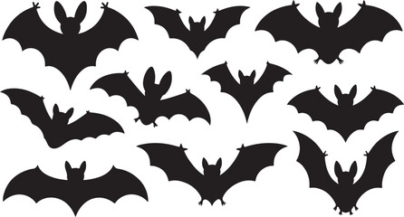 Fototapeta premium bat icons bundle