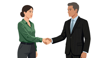Fototapeta premium Accountant and Tax Auditor Handshake