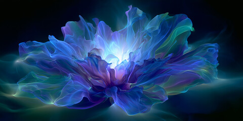 Obraz premium Blue violet flower