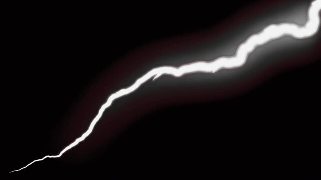 Bright white lightning flash strike in dark night sky storm weather thunder electricity energy storm weather thunder electricity energy