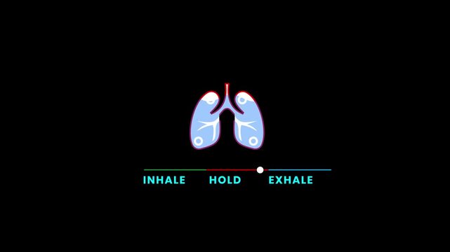vector illustration of an lungs abstract background, berthing animation