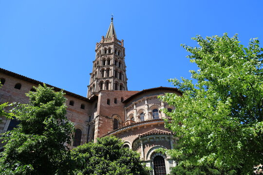 Gothic Basilica of Saint-Sernin in the French city of Toulouse