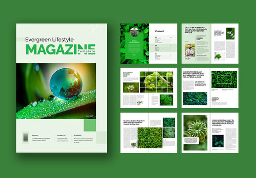 Evergreen LIfestyle Magazine Template