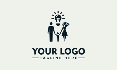 Fototapeta premium Family Innovation Creative Vector Logo Illustration for Education and Growth Concepts