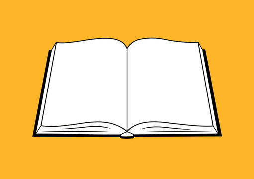 Livro aberto vetorizado